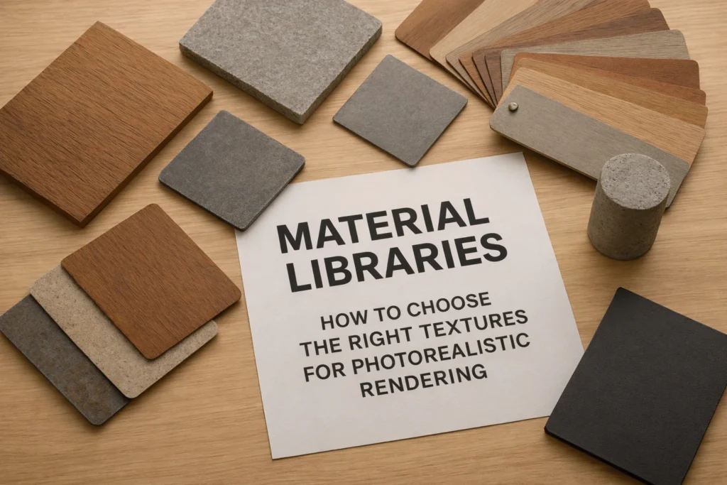 6 Real Advantages of Using a Material Libraries Guide in Photorealistic Rendering