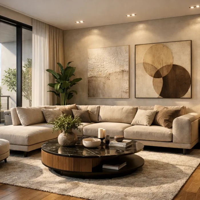 Realistic Living Room Designs with 3D Architectural Visualization Services
