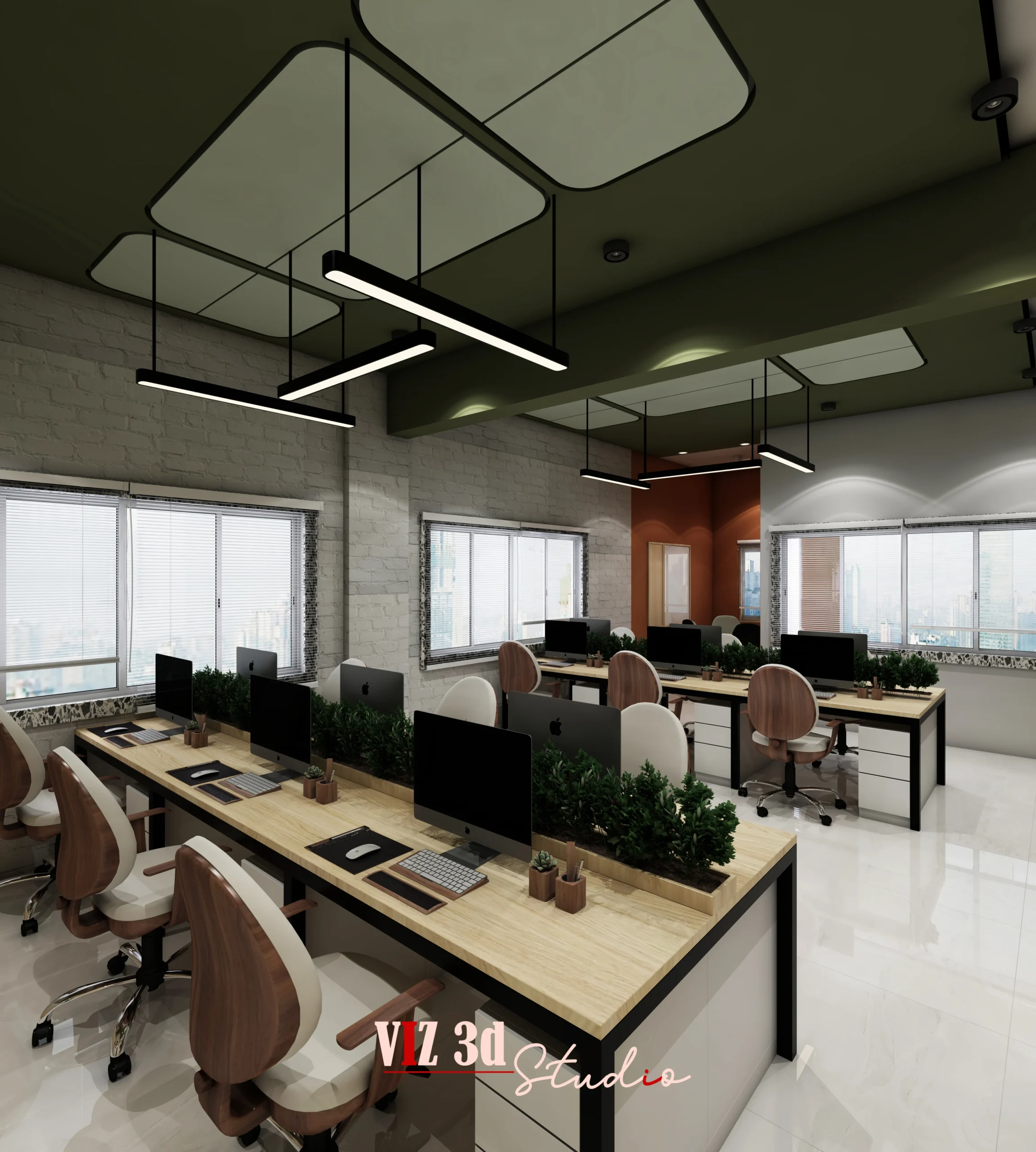 Open office + discussion room