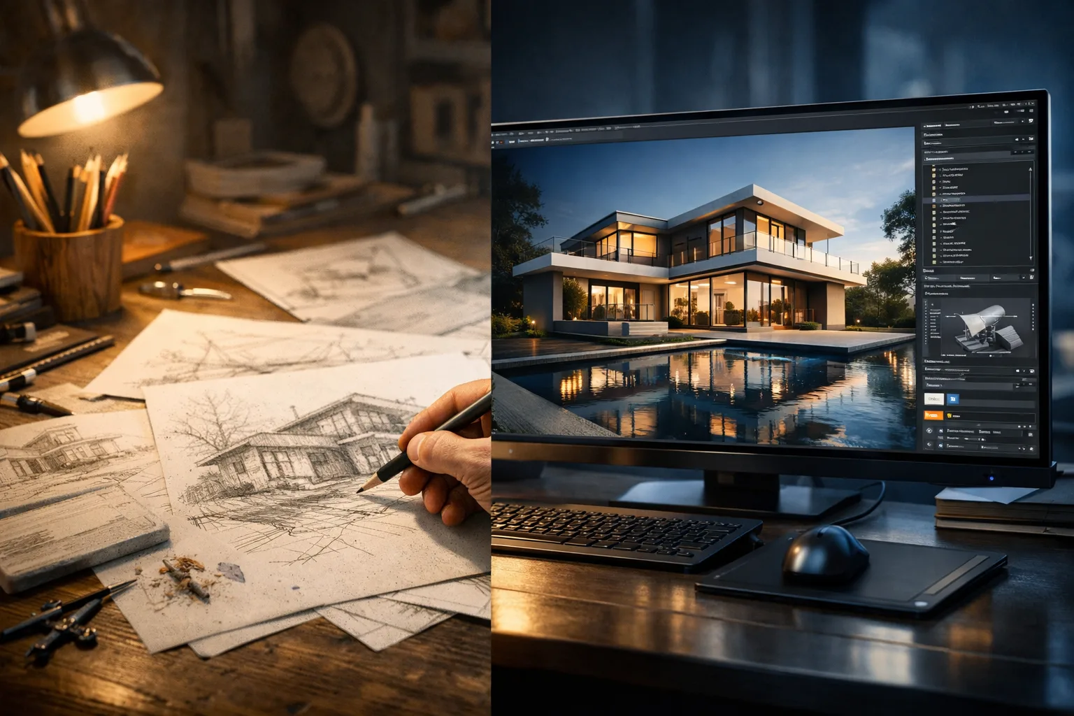 Difference Between Traditional Drawings and 3D Visualization