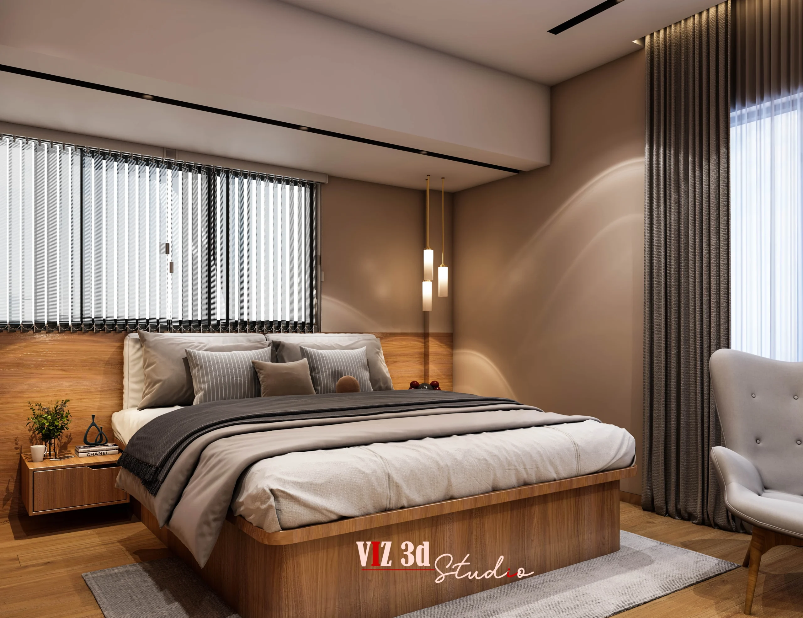 Bedroom Interior Visualization Mumbai